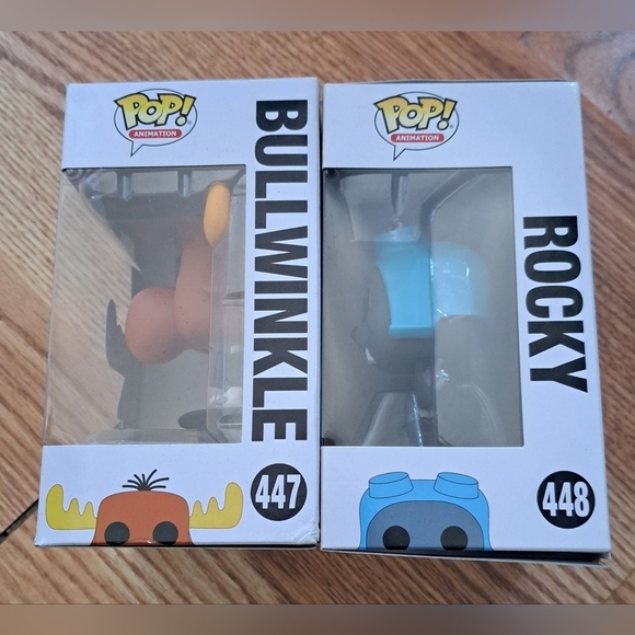 Lot Of 2 Funko Pop Rocky & Bullwinkle Vintage Cartoon Collectible Figurine - Picture 2 of 8